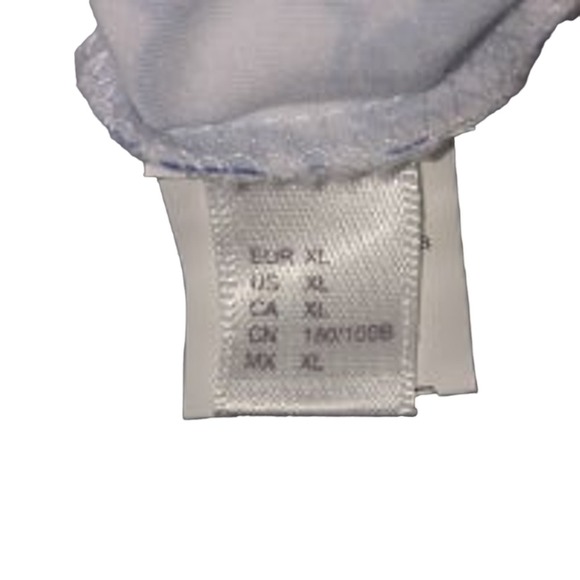 Xenia Boutique White Dress‎ with Blue Accents Size XL EUC C11 - Picture 3 of 3